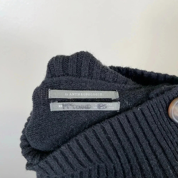 By Anthropologie Margarita Button  Collar Mock Neck Sweater - Picture 11 of 15